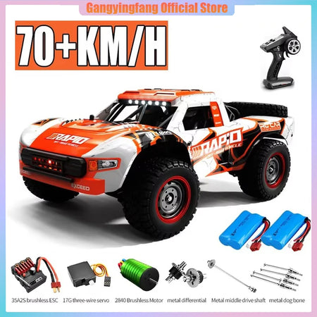 Rc Car Off Road 4x4 50km/h or 70km/h High Speed Brushless Motor Monster Truck 1/16 Desert/Snow Racing Drift Cars Toys for Boys