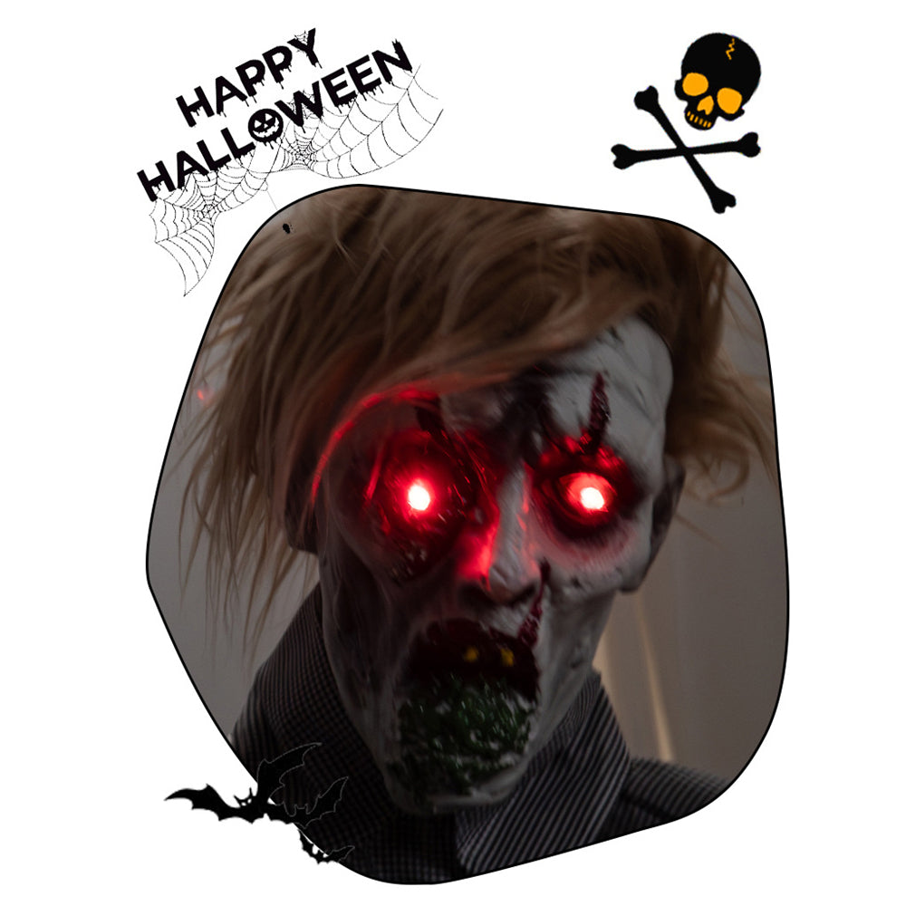 1.9 meters large overalls take cat zombie station haunted house outdoor electric induction horror decoration
