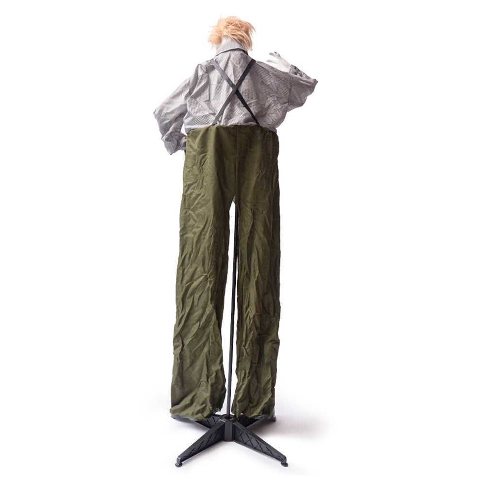 1.9 meters large overalls take cat zombie station haunted house outdoor electric induction horror decoration
