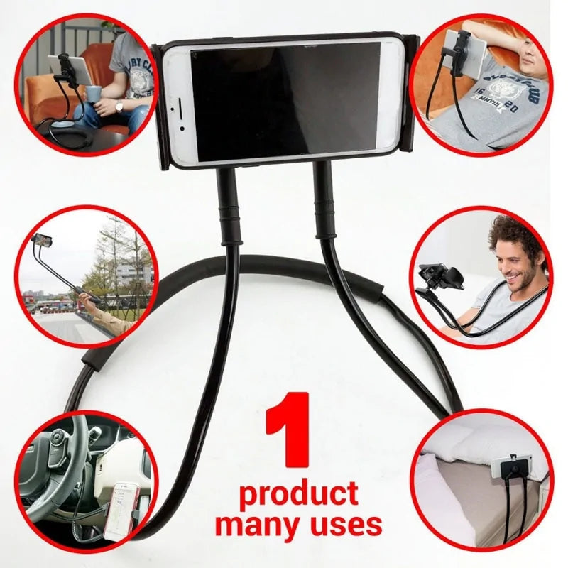 60-Degree Flexible Neck Phone Holder Stand