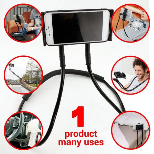 Load image into Gallery viewer, 60-Degree Flexible Neck Phone Holder Stand
