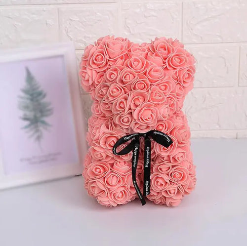 Load image into Gallery viewer, Rose Bear Flowers
