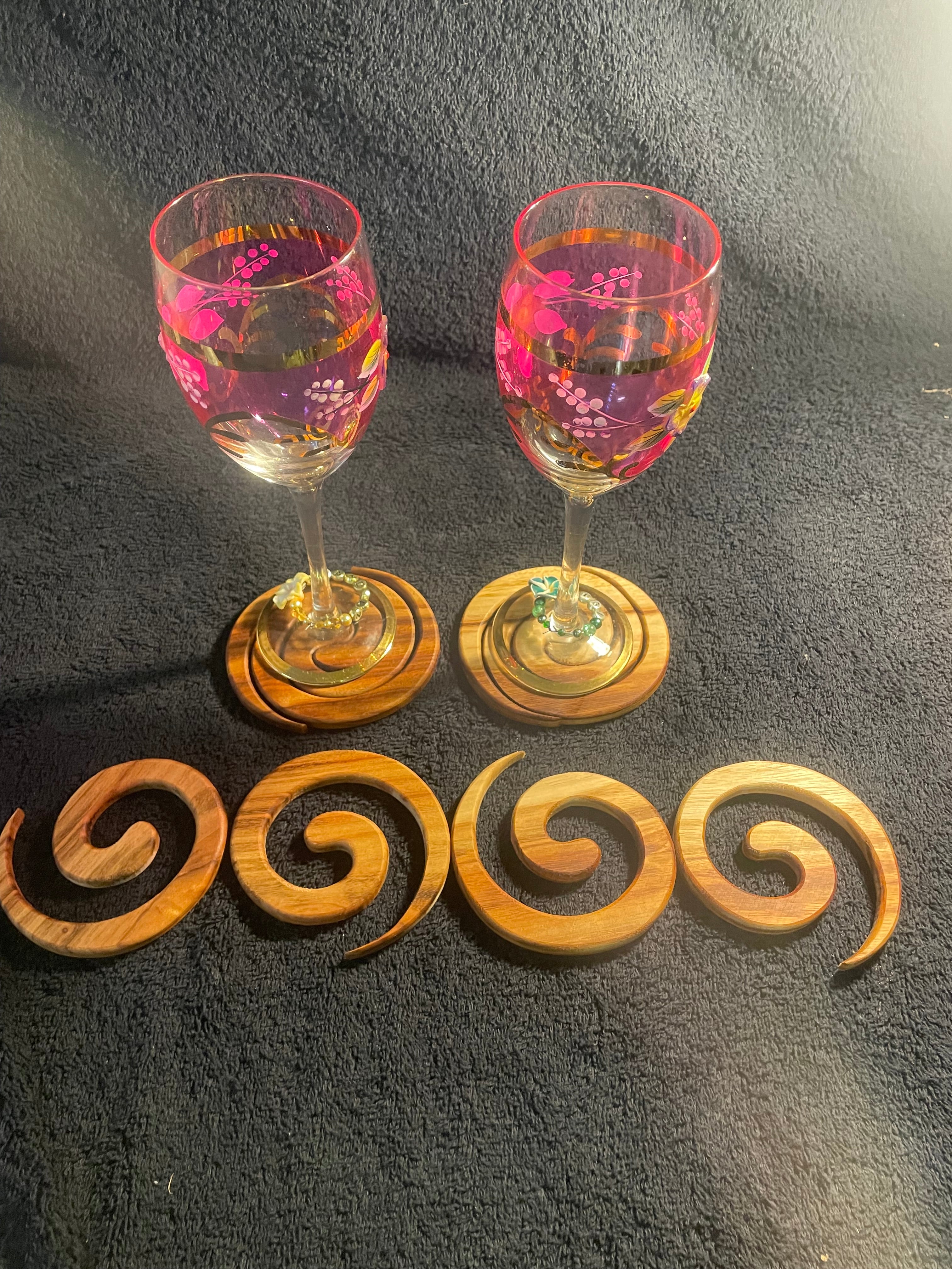 Coaster set x 4 camphor laurel
