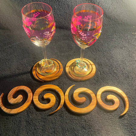 Coaster set x 4 camphor laurel