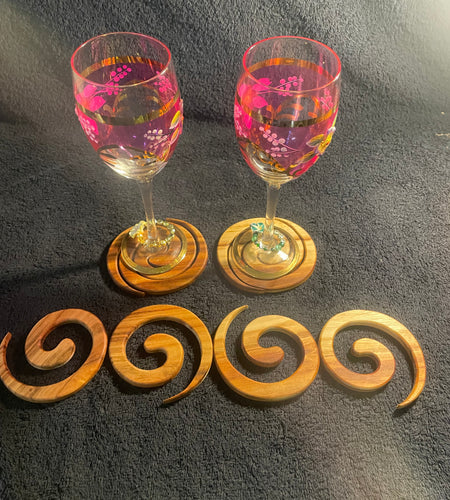 Coaster set x 4 camphor laurel
