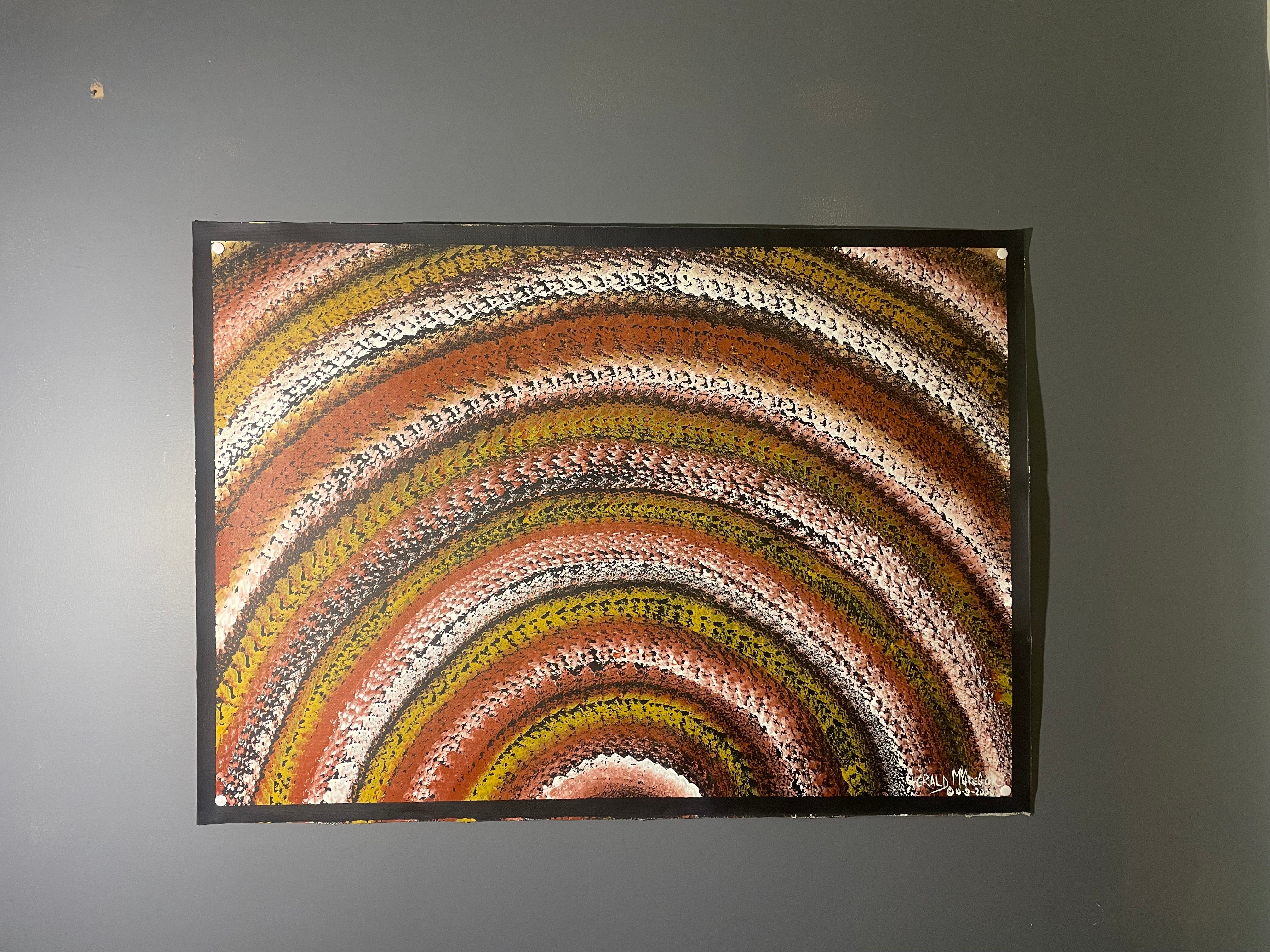 Aboriginal Art piece - Desert Rainbow Dreaming - Artist Gerald McGregor
