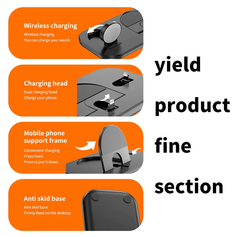 3 in 1 Wireless Charging Base