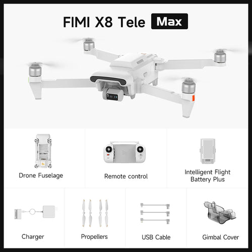 Load image into Gallery viewer, FIMI X8 Pro 2025 Camera drone 1/1.3-inch 48Mp CMOS 4K 60fps 20km transmission range 3-axis Gimbal AI Super Night Video RC Store
