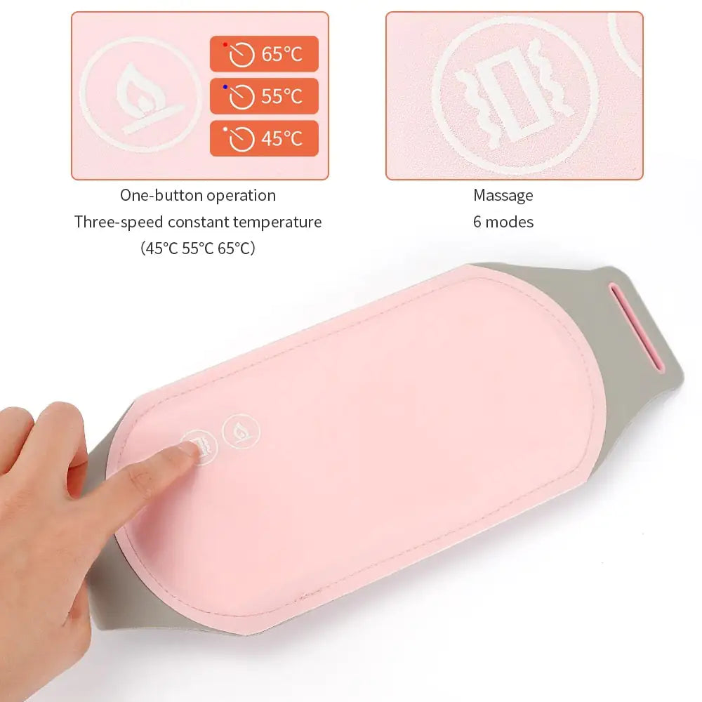 Period pain, Electric Heated Waist Band Electric Abdominal Massager