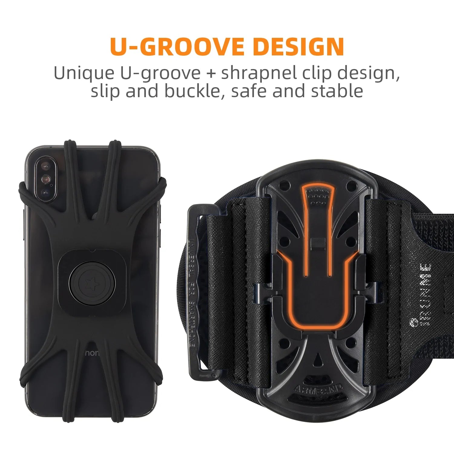 Removable Rotating Sports Phone Wristband Arm Bag