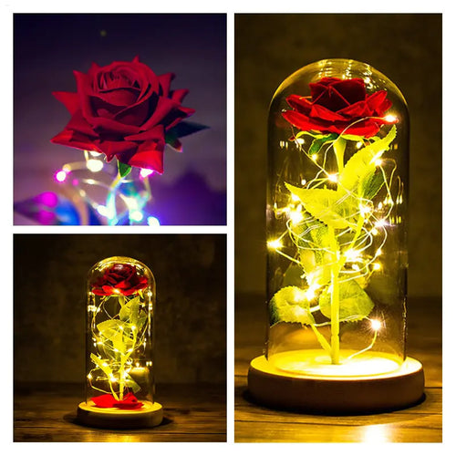 Load image into Gallery viewer, LED Enchanted Galaxy Rose
