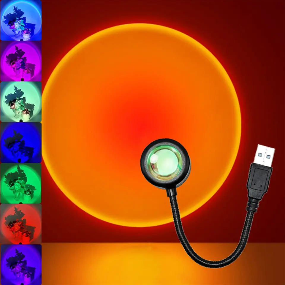 Sunset Lamp Night Light Room Projector