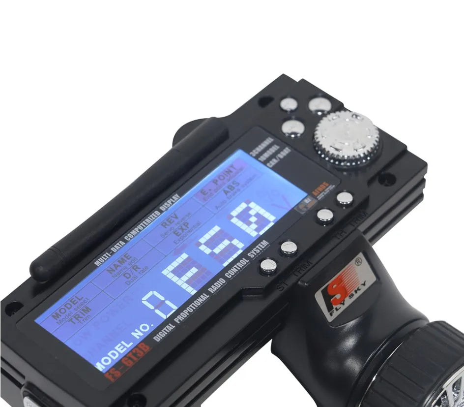 FlySky GT3B FS-GT3B 2.4G 3CH transmitter RC System Gun Controller with FS GR3E Receiver For RC Car Boat with LED Screen