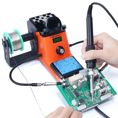 Load image into Gallery viewer, YIHUA 926LED-III Digital Electric Soldering Iron Kit with Helping Hands 960I Adjustable Temperature Portable Soldering Station
