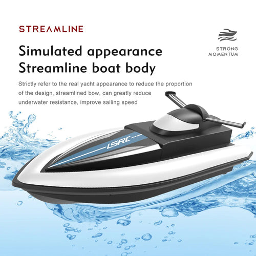 Load image into Gallery viewer, 2.4G LSRC-B8 RC High Speed Racing Boat Waterproof Rechargeable Model Electric Radio Remote Control Speedboat Toys for boys 14Y+
