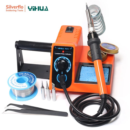 Load image into Gallery viewer, YIHUA 926LED-III Digital Electric Soldering Iron Kit with Helping Hands 960I Adjustable Temperature Portable Soldering Station
