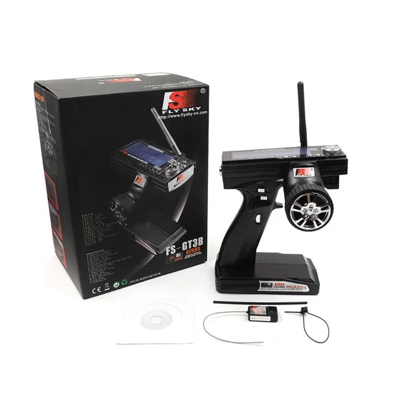 FlySky GT3B FS-GT3B 2.4G 3CH transmitter RC System Gun Controller with FS GR3E Receiver For RC Car Boat with LED Screen