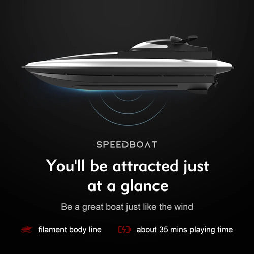 Load image into Gallery viewer, 2.4G LSRC-B8 RC High Speed Racing Boat Waterproof Rechargeable Model Electric Radio Remote Control Speedboat Toys for boys 14Y+
