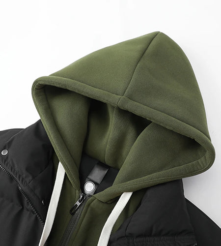 High Quality Winter Thick Puffer Custom Warm Casual Hood Men's Clothes Men Cold Winter Jacket