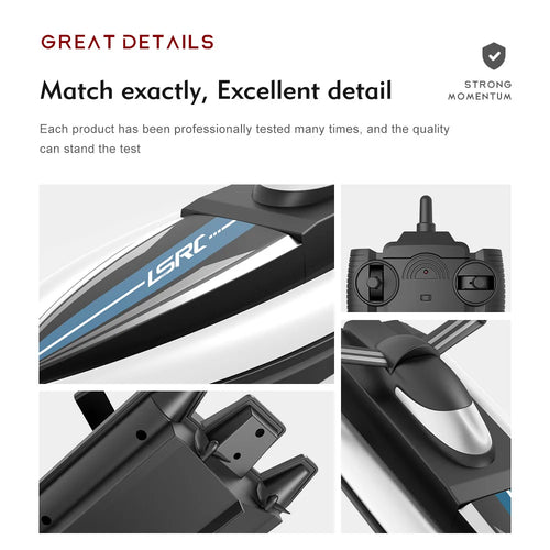 Load image into Gallery viewer, 2.4G LSRC-B8 RC High Speed Racing Boat Waterproof Rechargeable Model Electric Radio Remote Control Speedboat Toys for boys 14Y+
