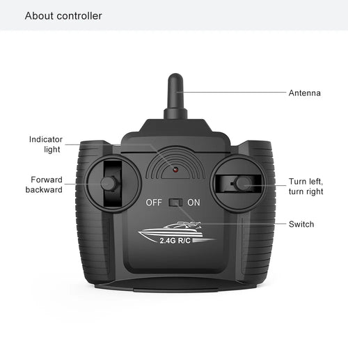 Load image into Gallery viewer, 2.4G LSRC-B8 RC High Speed Racing Boat Waterproof Rechargeable Model Electric Radio Remote Control Speedboat Toys for boys 14Y+
