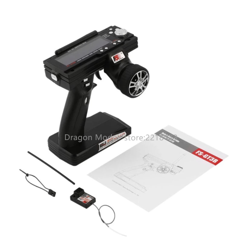 FlySky GT3B FS-GT3B 2.4G 3CH transmitter RC System Gun Controller with FS GR3E Receiver For RC Car Boat with LED Screen