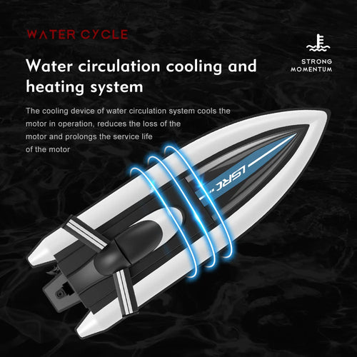 Load image into Gallery viewer, 2.4G LSRC-B8 RC High Speed Racing Boat Waterproof Rechargeable Model Electric Radio Remote Control Speedboat Toys for boys 14Y+
