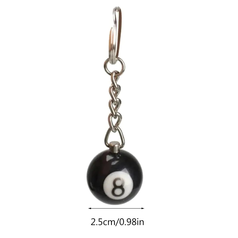 Fashion Creative Billiard Pool Keychain