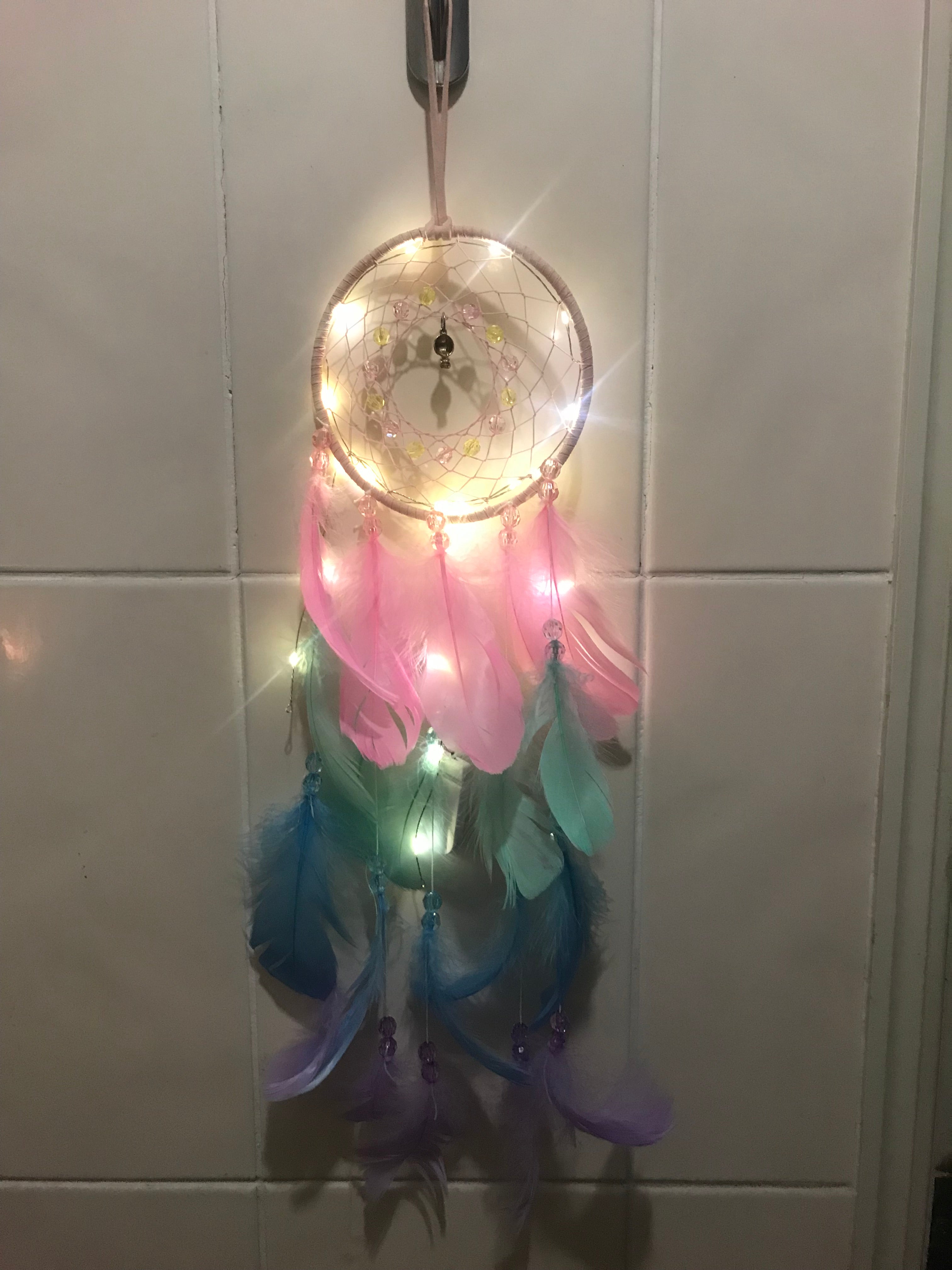 True Feather Dream Catcher Lights