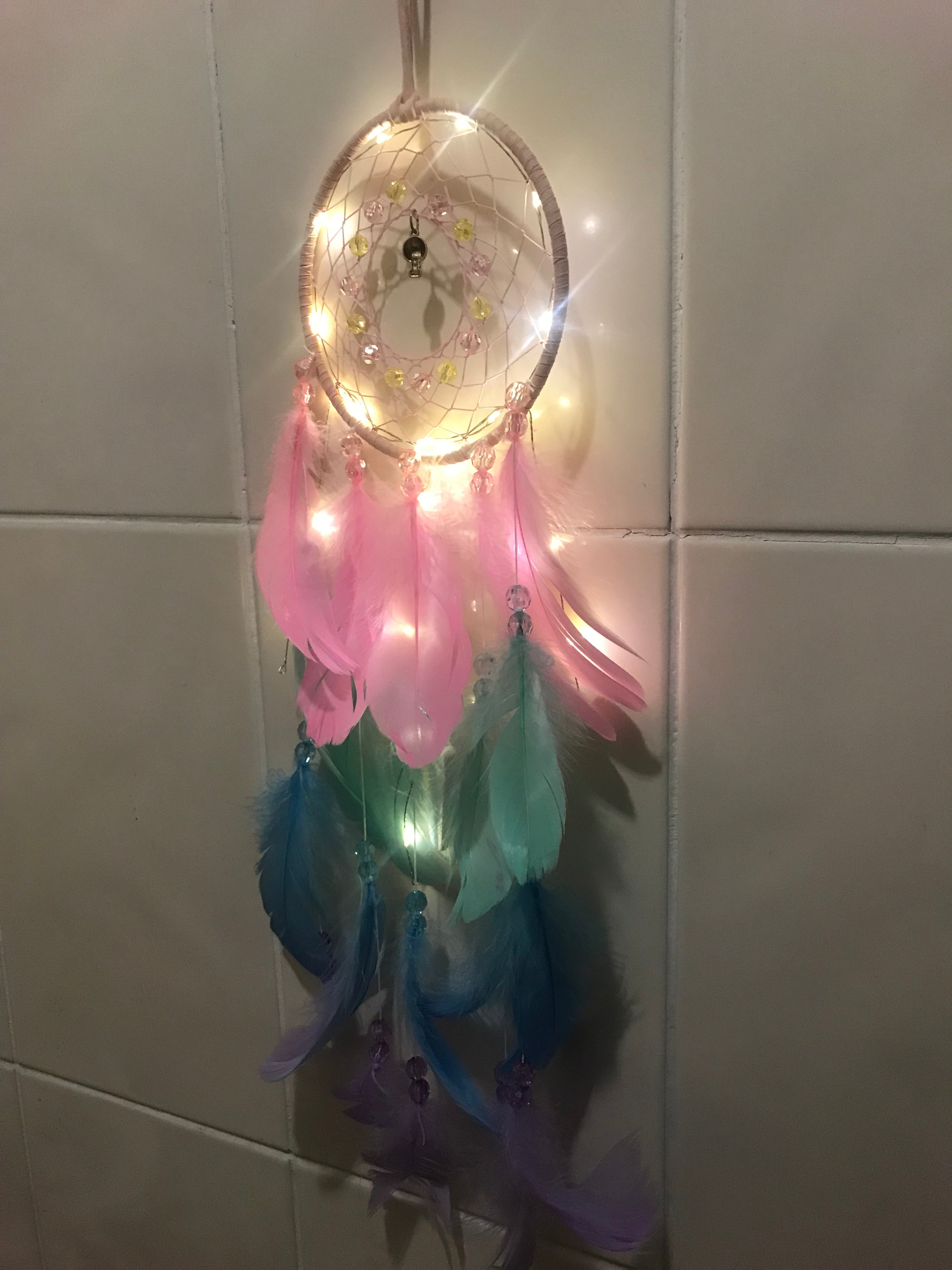 True Feather Dream Catcher Lights