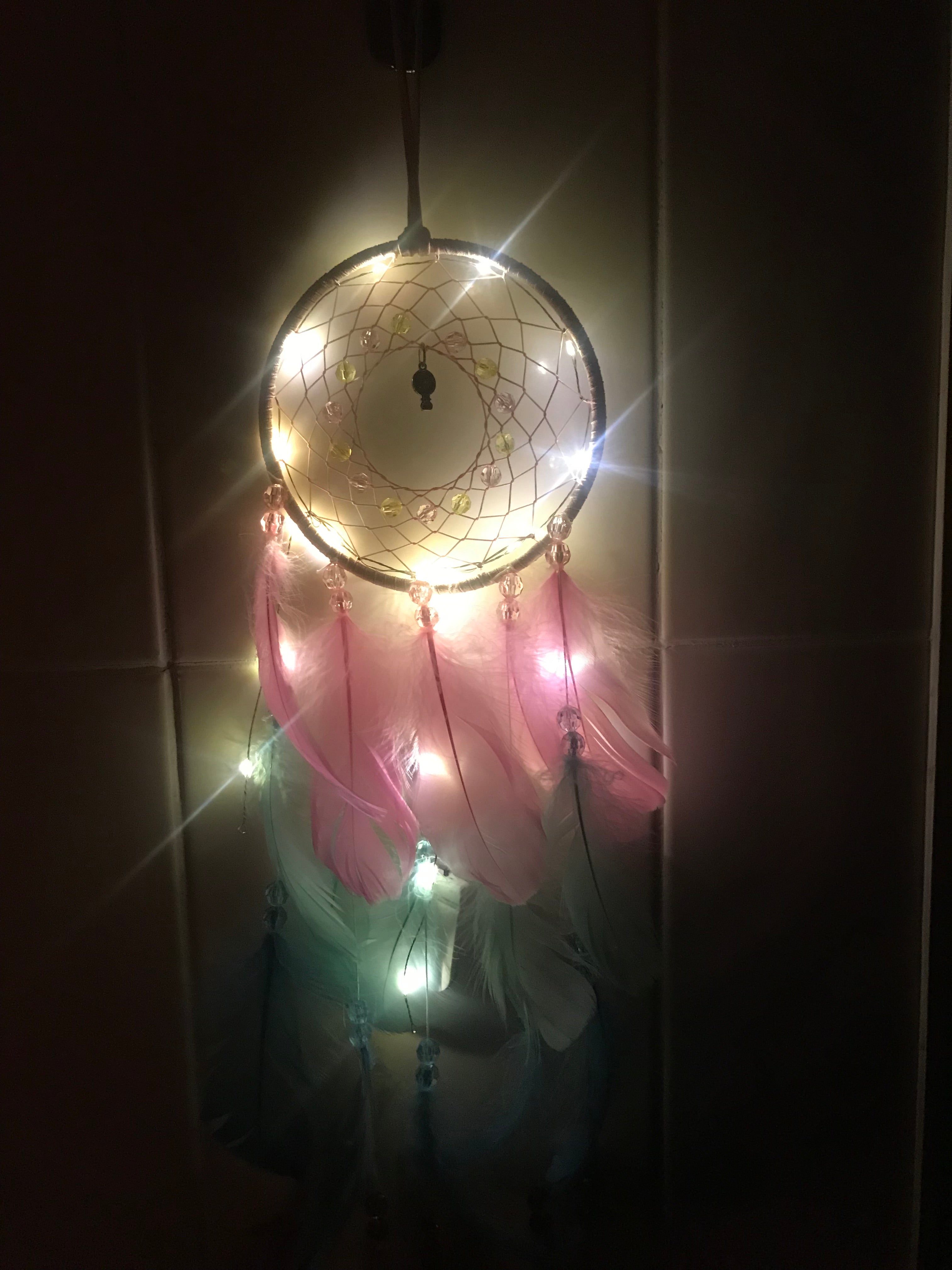 True Feather Dream Catcher Lights