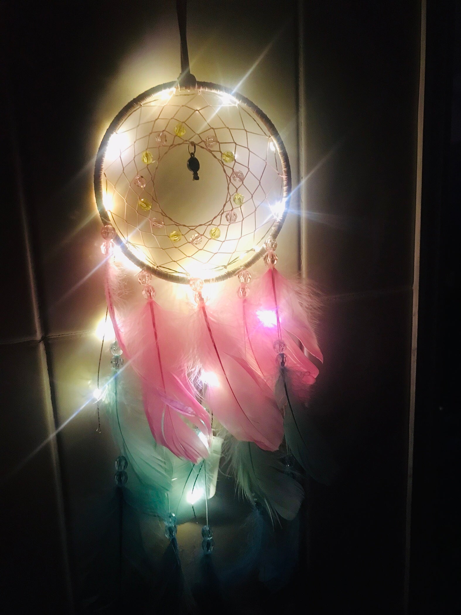 True Feather Dream Catcher Lights