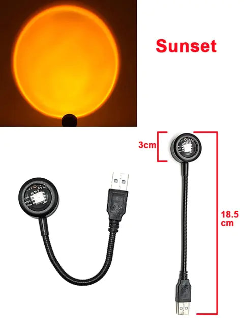 Load image into Gallery viewer, Sunset Lamp Night Light Room Projector
