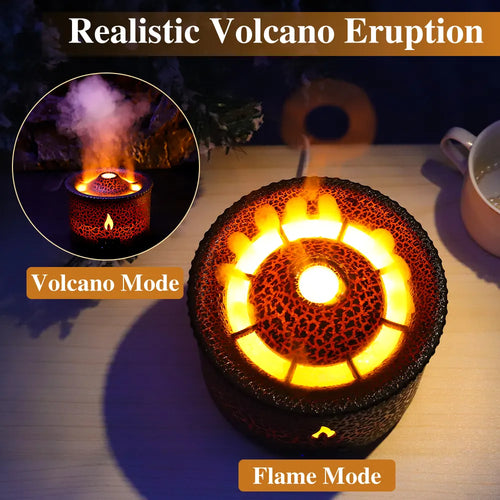 Load image into Gallery viewer, Volcano Fire Flame Air Humidifier Aroma Diffuser Essential Oil
