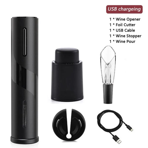 Load image into Gallery viewer, Electric Wine Opener Foil Cutter Jar Opener Kitchen Gadget
