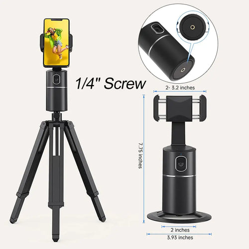 Load image into Gallery viewer, Auto Face Tracking Phone Holder Tripod Stand
