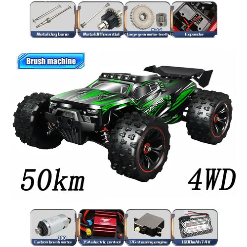 Load image into Gallery viewer, 1:14 85KM/H or 50KM/H 4WD RC Car with LED Remote Control Cars High Speed Drift Monster 4x4 Truck for Kids Vs Wltoys 144001 Toys
