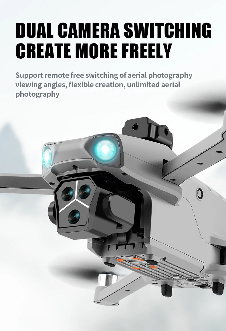T01 Mini Drone with 4K HD Camera 4.5' Touch Screen GPS Obstacle Avoidance Brushless Motor - Folding Quadcopter for Photography