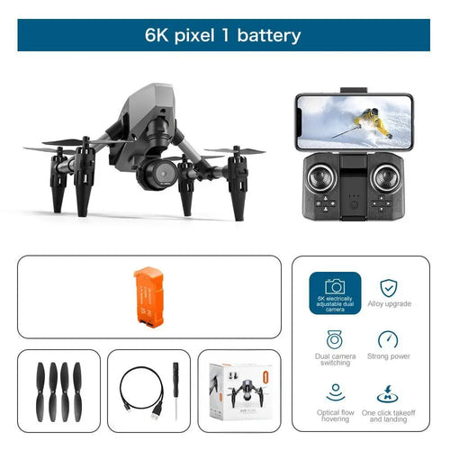Load image into Gallery viewer, XD1 8K HD dual camera aerial camera, alloy anti-drop mini drone 2.4GWiFi drone foldable four-axis aerial camera

