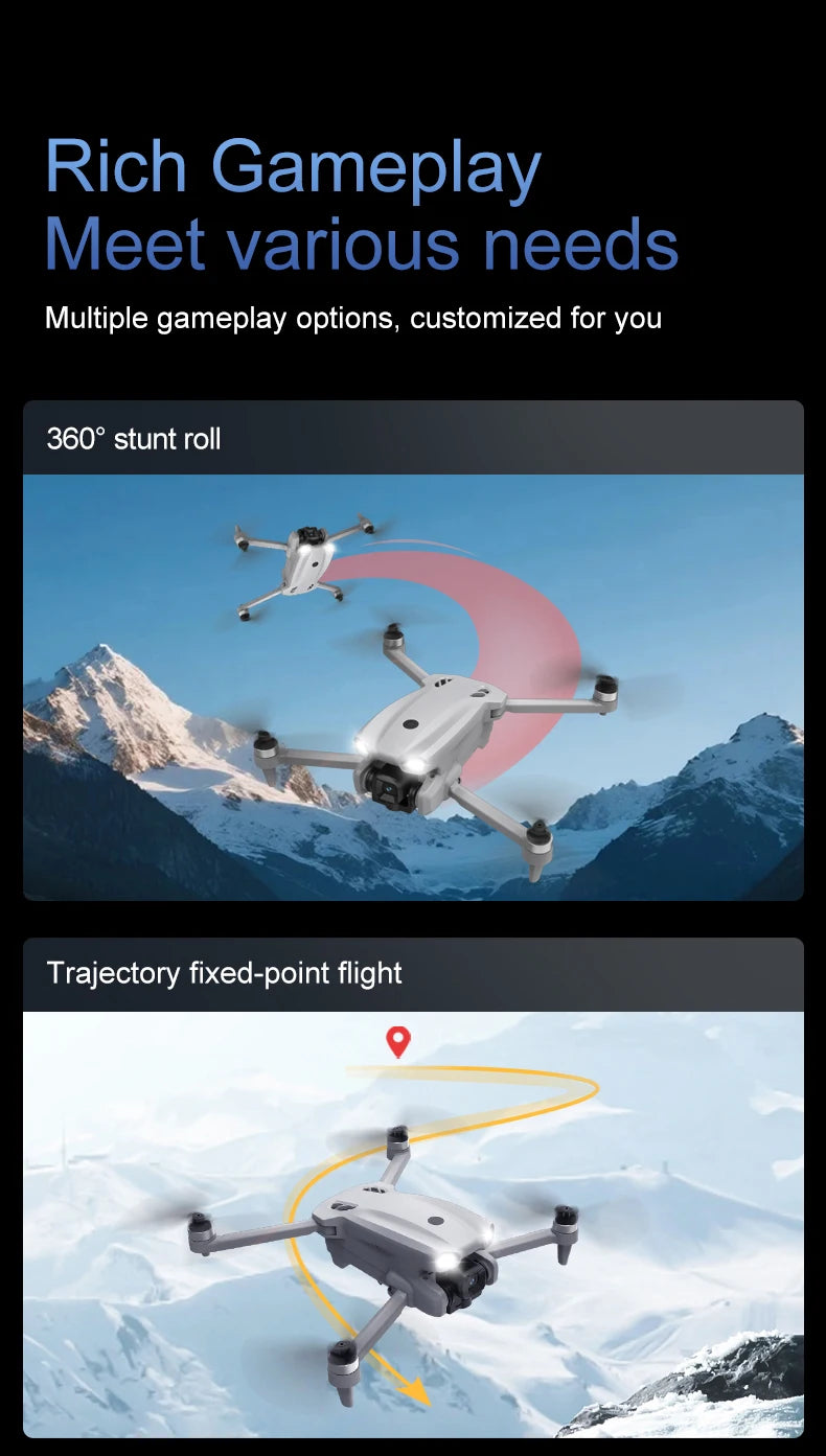 New LF812 Drone FPV Professional HD Aerial 8K Dual Camera Large Screen Remote No Phone Obstacle Brushless Foldable RC Quadcopter