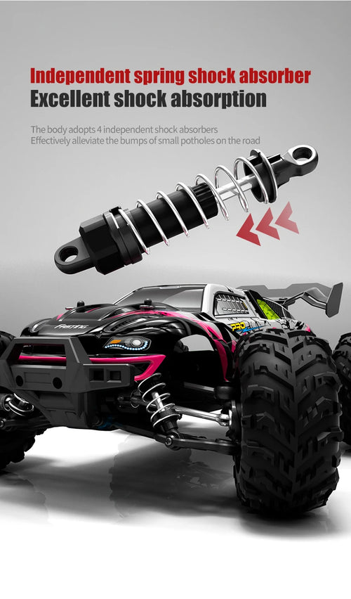 Load image into Gallery viewer, Rc Car Off Road 4x4 High Speed 75KM/H Remote Control Car With LED Headlight Brushless 4WD 1/16 Monster Truck Toys For Boys Gift
