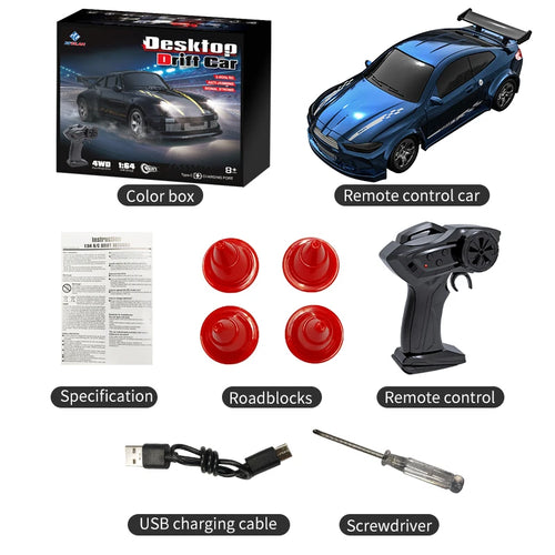 Load image into Gallery viewer, 2025 New Kf20 1:64 Drift Rc Car Four-wheel remote-controlled racing car Full proportions Desk Competition Toy Boys Ideal gifts.
