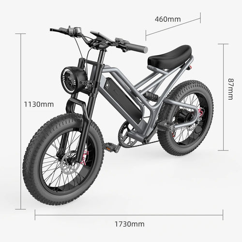 Load image into Gallery viewer, FEIVOS Q1 Off-road bike Aluminium alloy 20&quot;Snow tire E bike 48V Dual shock absorber
