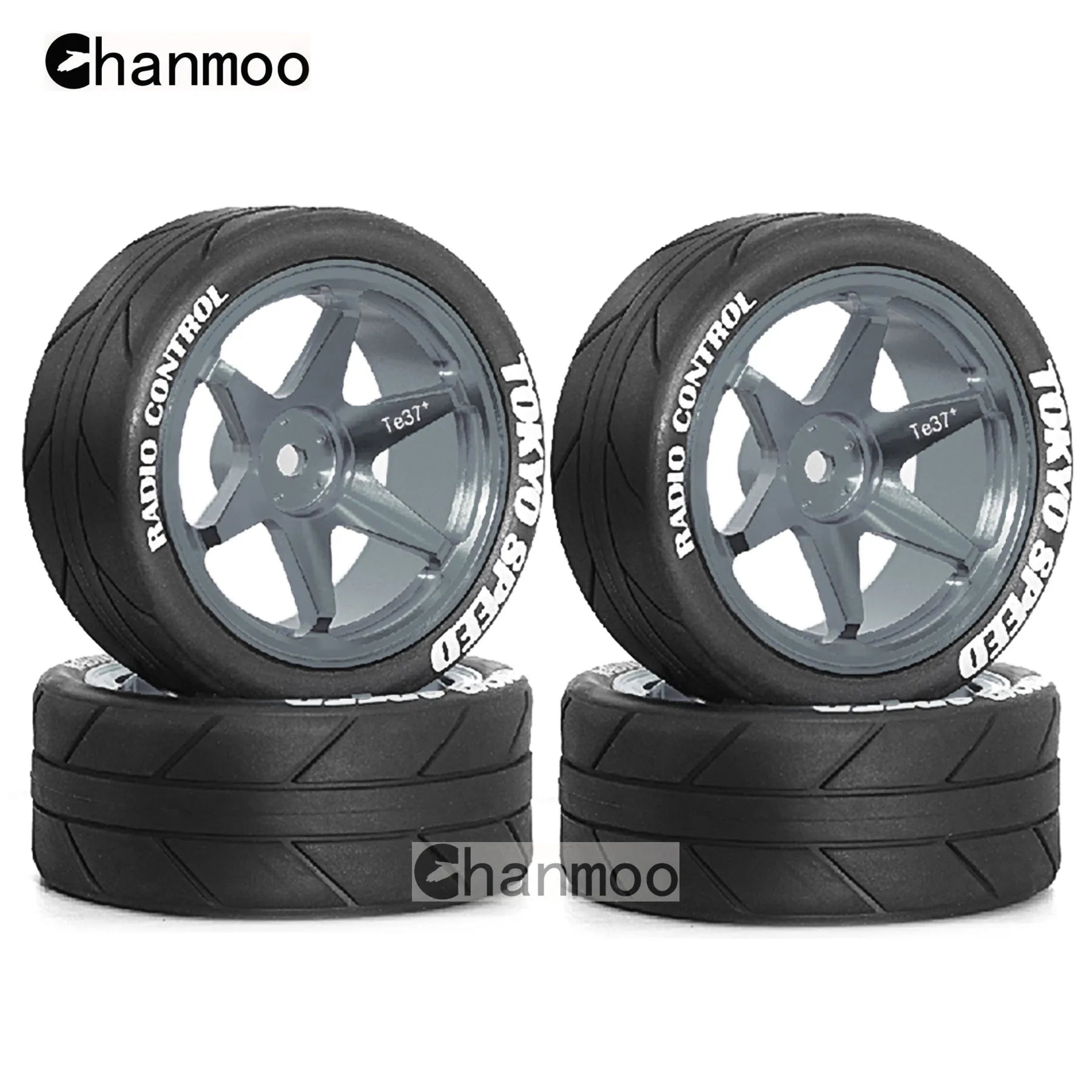1/10 RC Racing Wheels Tires Metal Wheel Rims Hub12mm Hex for 1:10 RC On Road Car Tamiya TT01 TT02 XV01 XV02 PTG-2 HSP HPI Kyosho