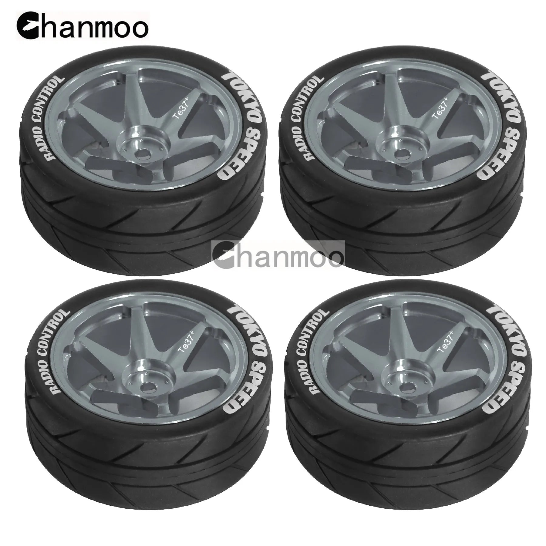 1/10 RC Racing Wheels Tires Metal Wheel Rims Hub12mm Hex for 1:10 RC On Road Car Tamiya TT01 TT02 XV01 XV02 PTG-2 HSP HPI Kyosho
