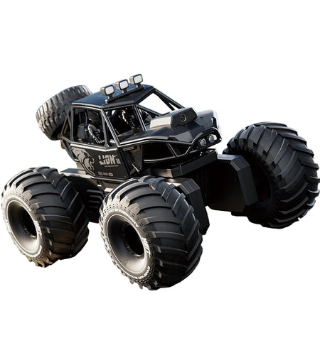 Amphibious Rock rocker Crawler RC Car with Camera, 4WD, 50min Runtime, IPX7 Waterproof, Gesture & APP Control, Off-Road Drift