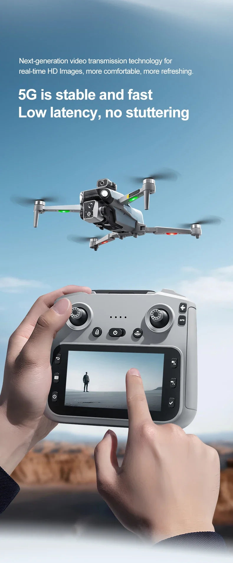 K19 MAX GPS Drone Cam Fishing Air Drop Toy