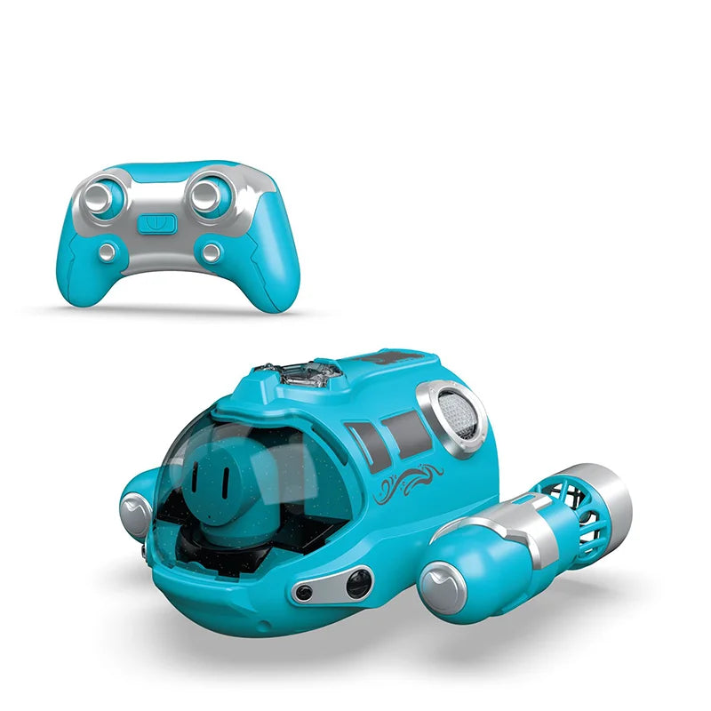 2.4GHz Rc Boat Toys Remote Control Boat Waterproof Spray Swimming Pool Bathing RC Steamboat For Boys And Girls Children Gift