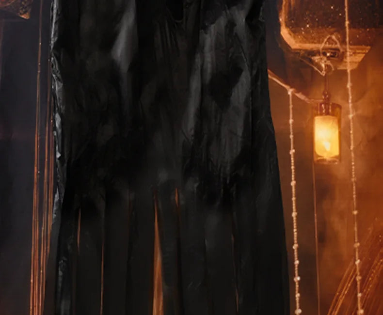 Halloween Decoration Screaming Scarecrow Ghost Voice-controlled Glowing and Sound-emitting Pendant Setting Up Props