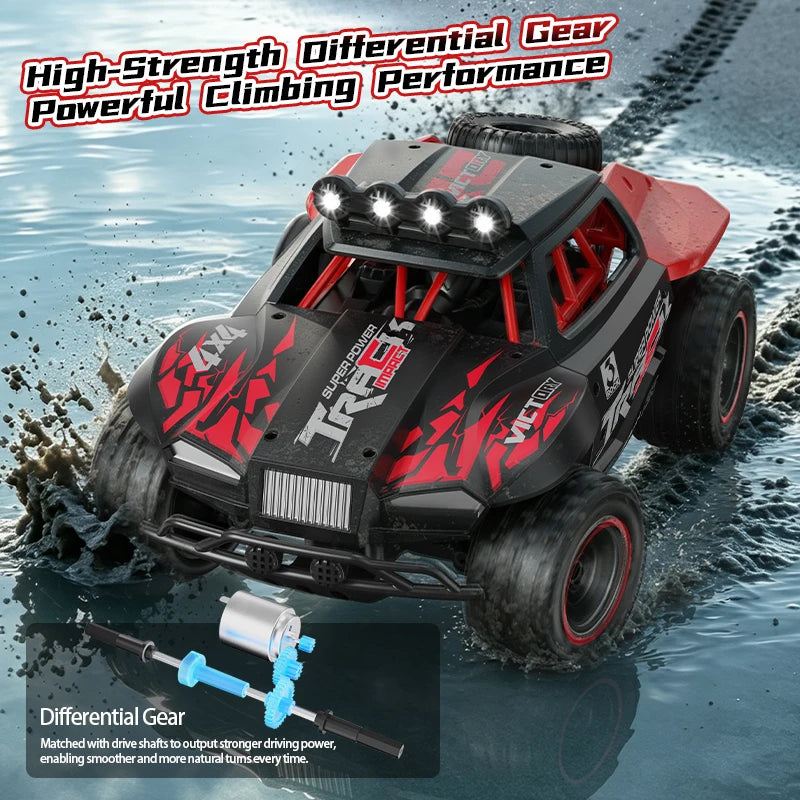 2026 New C35 1/18 4WD RC Car 30KM/H Offroad Monster Truck LED Headlights 2.4G Remote Control Car Outdoor Hobby Toy Gift For Kids